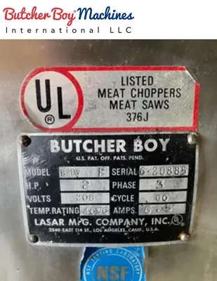 Used BUTCHER BOY B16 Meat Processing Equipment British Columbia CA | Surrey Food Equipment #1513464