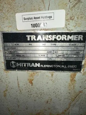 Used HITRAN _UNKNOWN_ Transformers | Surplus Asset Holdings #1203154