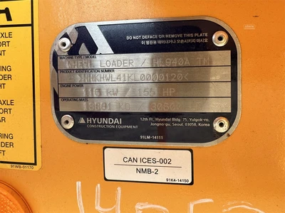 Used 2021 HYUNDAI HL940ATM Wheel Loaders | Abele Tractor #1342921