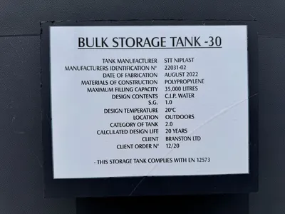Used 2022 STT Nilplast 35,000 Litre Aluminum  Tanks GB | Perry Equipment #1517081