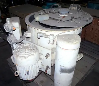 Ametek 26 X 12 perforate basket centrifuge, rubber-lined.
