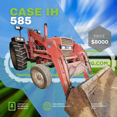 1988 Case International 585 tractor with loader | Iron Listing (1)