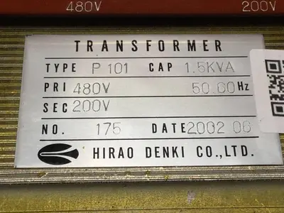 USED HIRAO DENKI P101 1.5 KVA