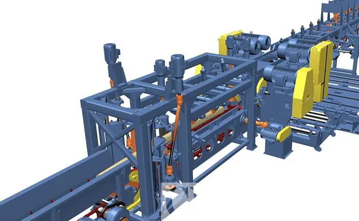 Used COMACT DDM6 CANTER SAWMILL LINE Conveyors | CAROLINA MACHINERY SALES #422351