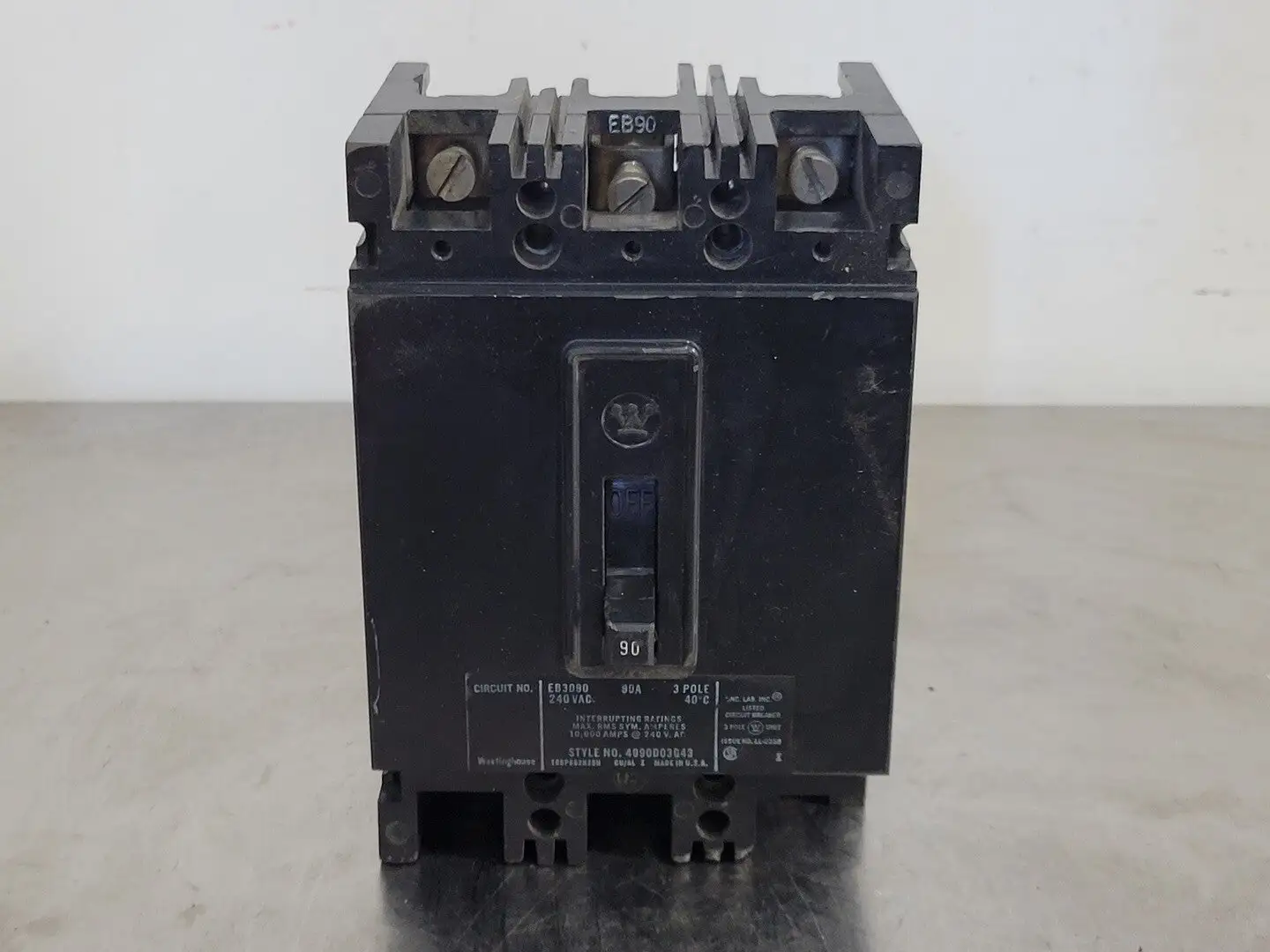USED WESTINGHOUSE EB3090