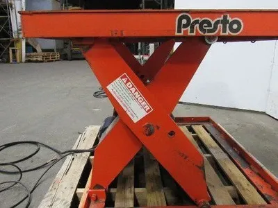 Presto X4W24-20 2000 LB 48"x48" Hydraulic Scissor Lift 7"-43" Height 460V 3Ph