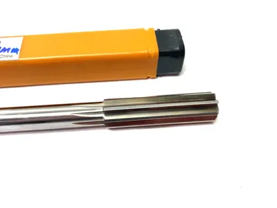 USED HERTEL CHUCKING REAMER 8" OAL, 2" FLUTE LENGTH, STRAIGHT, 14MM HSS
