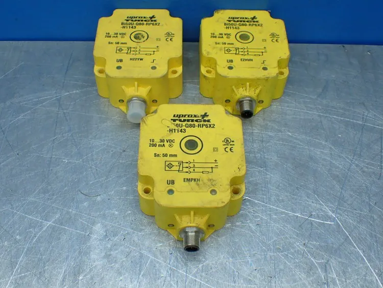 Used TURCK BI50UQ80RP6X2H1143 Proximity Sensors Ohio US | HGR 24 #907454