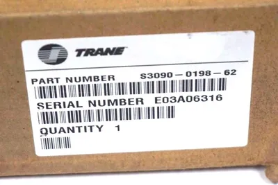 USED TRANE CO. S3090-0198-62 CONTROL BOARD BRD01789