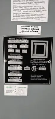 USED 2017 SQUARE D QED