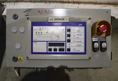 Alfa-Laval P-615 fuel/lube oil purifier, 316SS.