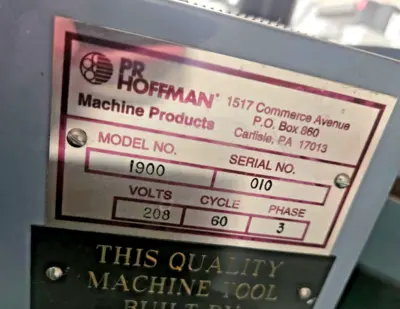 _UNKNOWN_ Hoffman Model 1900 Polishing & Buffing Machines | Amiron Machinery (11)
