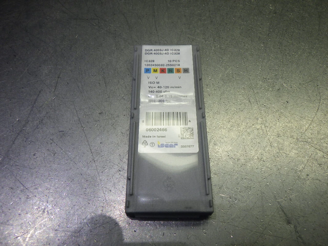 Iscar Carbide Grooving/Parting Inserts QTY10 DGR 4003J-4D IC328 (LOC1092A)