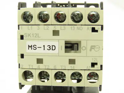 Fuji SK12L Motor Starter Contactor 5.5kW 600V TK12W & Thermal Overload 5-7.5A