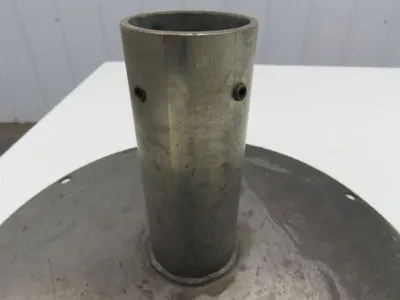 14" Steel Pedestal Base Round Pipe Conveyor Leg Stand Adj Height Lot of 3