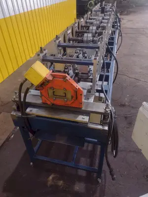 12 STAND X 10" KNUDSON MODEL #KS-2468 STUD & TRACK FRAMING ROLLFORMER, WITH AMS CONTROLS: STOCK #18942