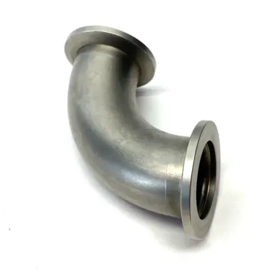 USED AGILENT STAINLESS STEEL ELBOW, 90°, NW25, 1.97 INCH CLEARANCE