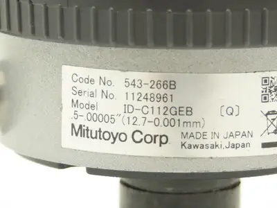 Mitutoyo 543-266B Absolute Digimatic Indicator Gage 0-.5" Range 12.7mm .00005"