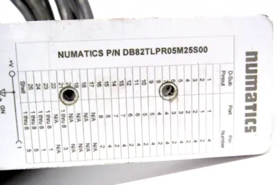 USED NUMATICS NUMATICS DB82TLPR05M25S00