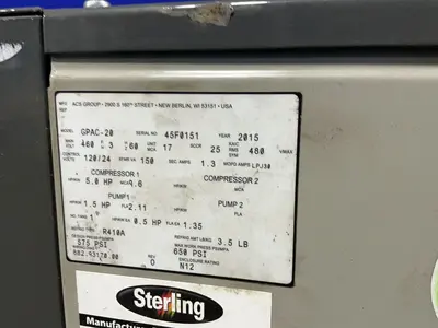 Used 2015 STERLING GPAC20 Chillers Ohio US | HGR 24 #1304010