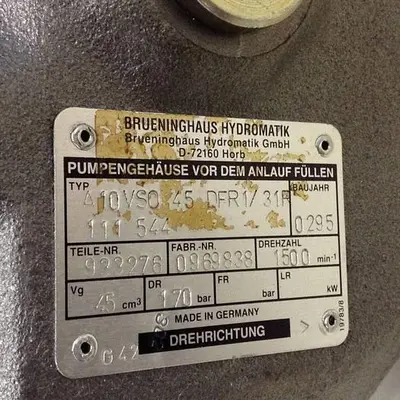 USED ARBURG A10VS0 45 DFR1/31R 111 544