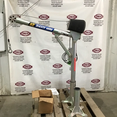 OZ 0Z1000DAV Portable Davit Crane 1/4″ Cable 1000 Lb Capacity