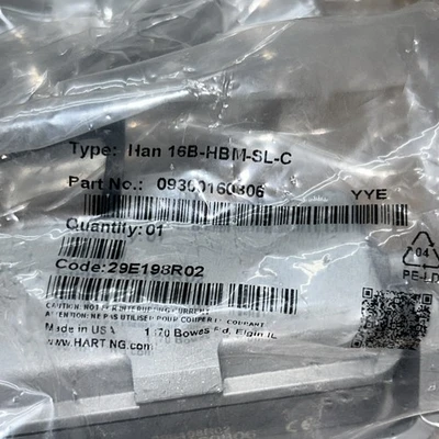 NEW HARTING Han 16B-HBM-SL-C