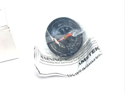 New | in-Stock AMETEK Pressure Gauge 1-1/2" Face, 1/8" NPT CBM, 160psi, 164306 Air Gages Michigan US | Maverick Industrial Sales #1393481