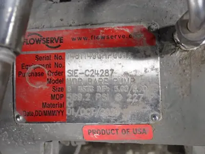 Used 2024 FLOWSERVE WDR BARE PUMP Pumps Ohio US | HGR 24 #1091548