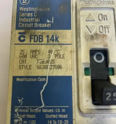 Used WESTINGHOUSE FDB3025 Miscellaneous Equipment (Electrical & Power) Ohio US | Surplus Asset Holdings #1238681