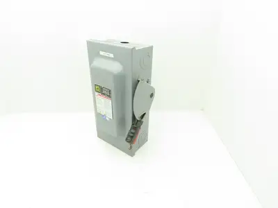 Square D HU362 Safety Disconnect Switch 60A 600VAC 3Ph 3P Series F05