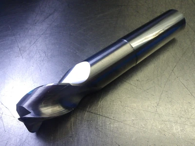 Kyocera/SGS 1" 3 Flute Carbide CR Endmill 1" Shank .190" R 35811 (LOC3586)