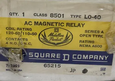 Used SQUARE D 8501L040 Miscellaneous Equipment (Electrical & Power) Ohio US | Surplus Asset Holdings #1235419