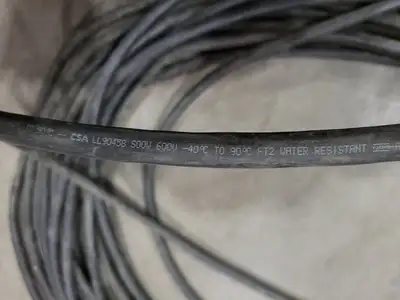 SOOW Power Cord 14 AWG 3 Conductor 600V w/ Plug 15A 125V