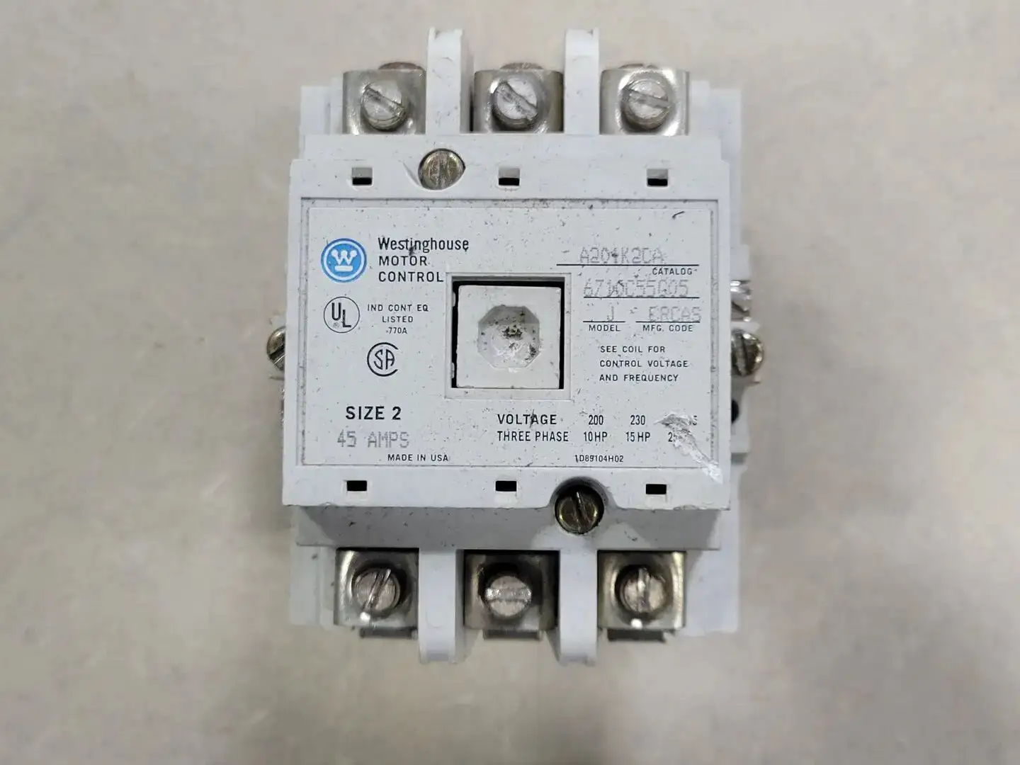 USED WESTINGHOUSE A201K2CA
