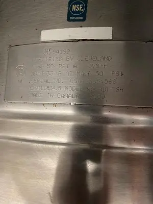 Cleveland KDL-80 Direct Steam Kettle