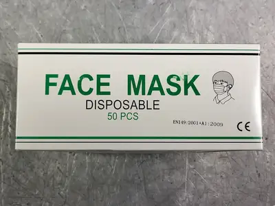 Disposable Face Mask, Non-Medical, (Box of 2000 Masks)