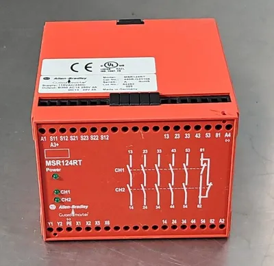 Allen-Bradley MSR124RT Ser A. 440R-G23108 Monitoring Safety Relay. 3B-19