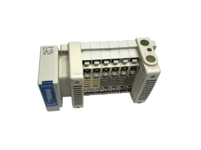 VV5QC21-06N7SEBN-S | SMC  Base Mounted Pneumatic Plug-In Valve Manifold, 6-Station - Used