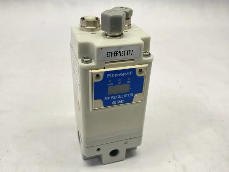 Used SMC ETHERNET/IP ELECTROPNEUMATIC REGULATOR 0.5MPA PLC Ethernet Equipment | Maverick Industrial Sales #1099032