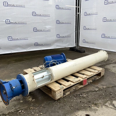 Wam m/s auger conveyor 200 mm dix x 1,800 mm long  5.5 kw 73 rpm