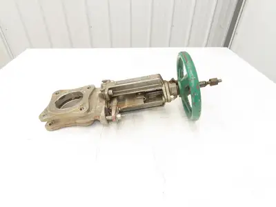 Rovalve TechnaFlow S17-D 3" Stainless Knife Gate Valve Lug Style Rubber Seat