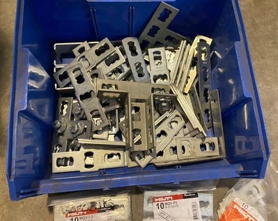 Large Lot Of Modular Support Electrical MQ MQV-P3 Channel tie MQV-P