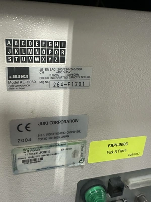 USED 2017 JUKI KE2060L-R