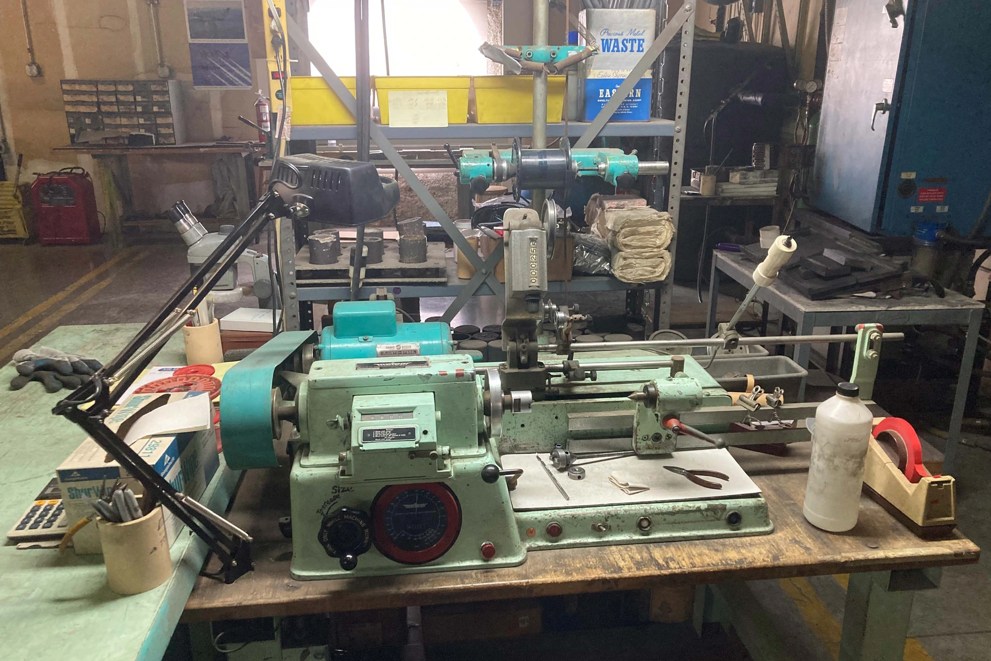 USED METEOR ME 301 WIRE BOBBIN WINDER (14576)