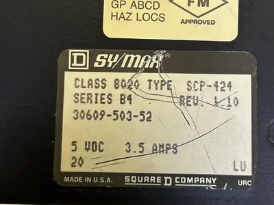 Used SQUARE D 8020-SCP-424 Misc Electrical & Power Parts Ohio US | Surplus Asset Holdings #1242975