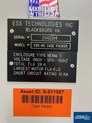 USED ESS Technologies, Inc. ESS Technologies Vertical Case Packer, Model V30 HS