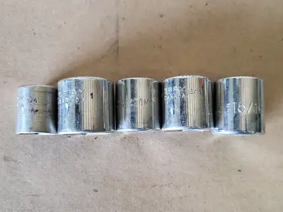 Assorted Socket Set, 3-/8" to 1-1/2", 10-24 mm, 58 pc