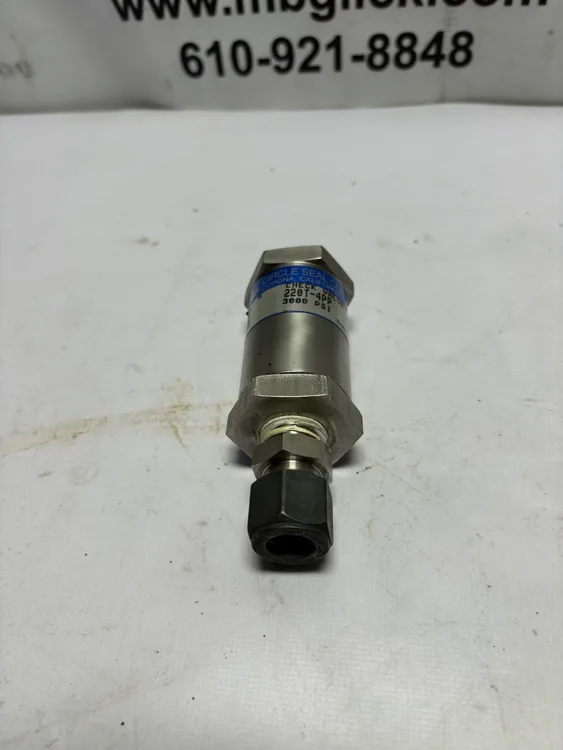 Used CIRCLE SEAL CONTROL – A REPUTABLE MANUFACTURER KNOWN FOR QUALITY VALVES. 220T-4PP – SPECIFIC MODEL DESIGNATION FOR EASY IDENTIFICATION. Valves/Fittings | Moses B Glick #996017