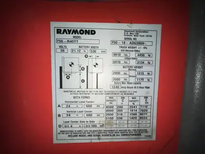 Used 2018 RAYMOND 750R45TT Stackers Illinois US | Somerset Equipment Sales #1542881